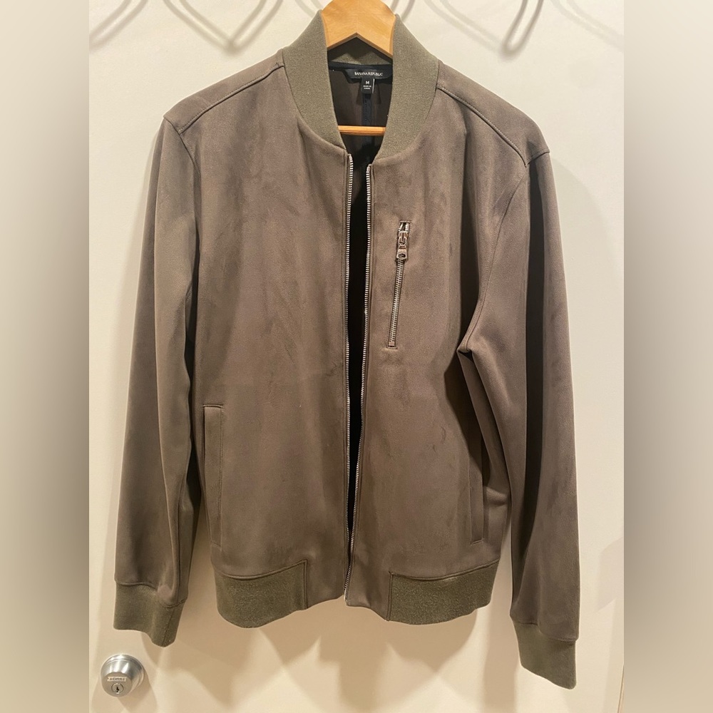 Banana Republic Suede Bomber Jacket